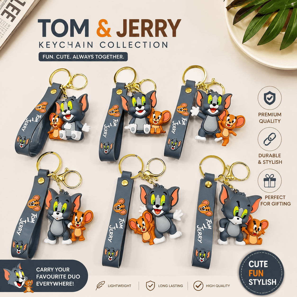 KEYCHAIN TOM&JERRY