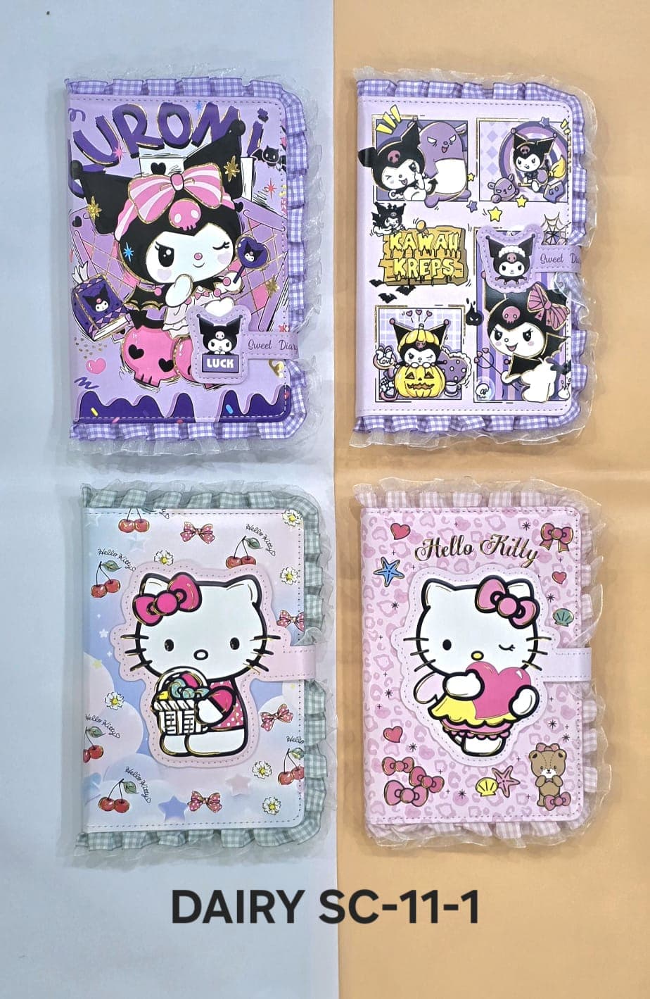 DIARY SC-11-1 CLOTH HELLO KITTY/KUROMI