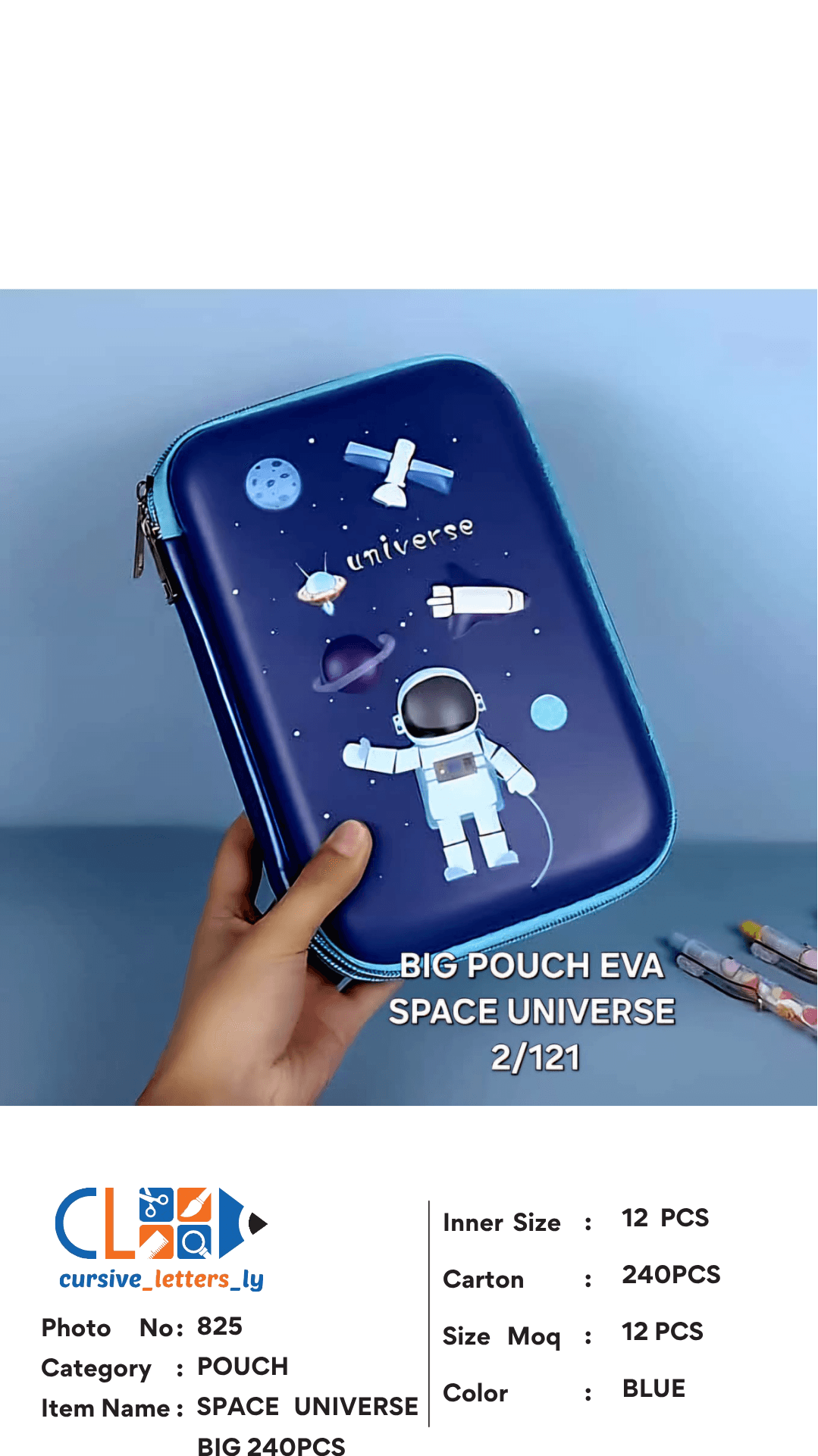 POUCH EVA SPACE UNIVERSE 240 PCS