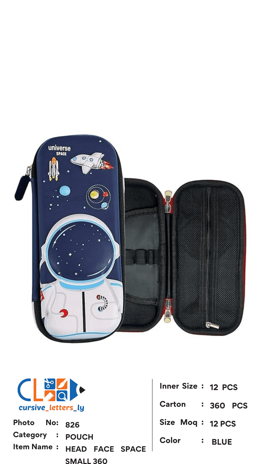POUCH EVA SPACE FACE 360 PCS