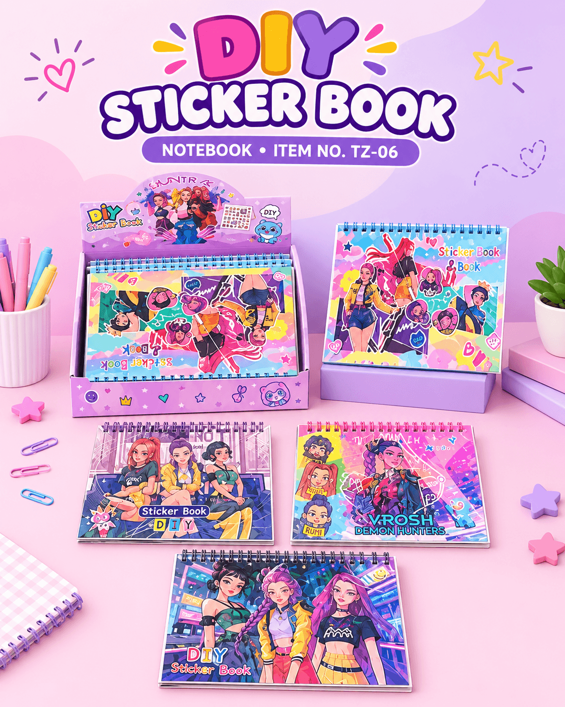 DIY STICKER BOOK TZ-06