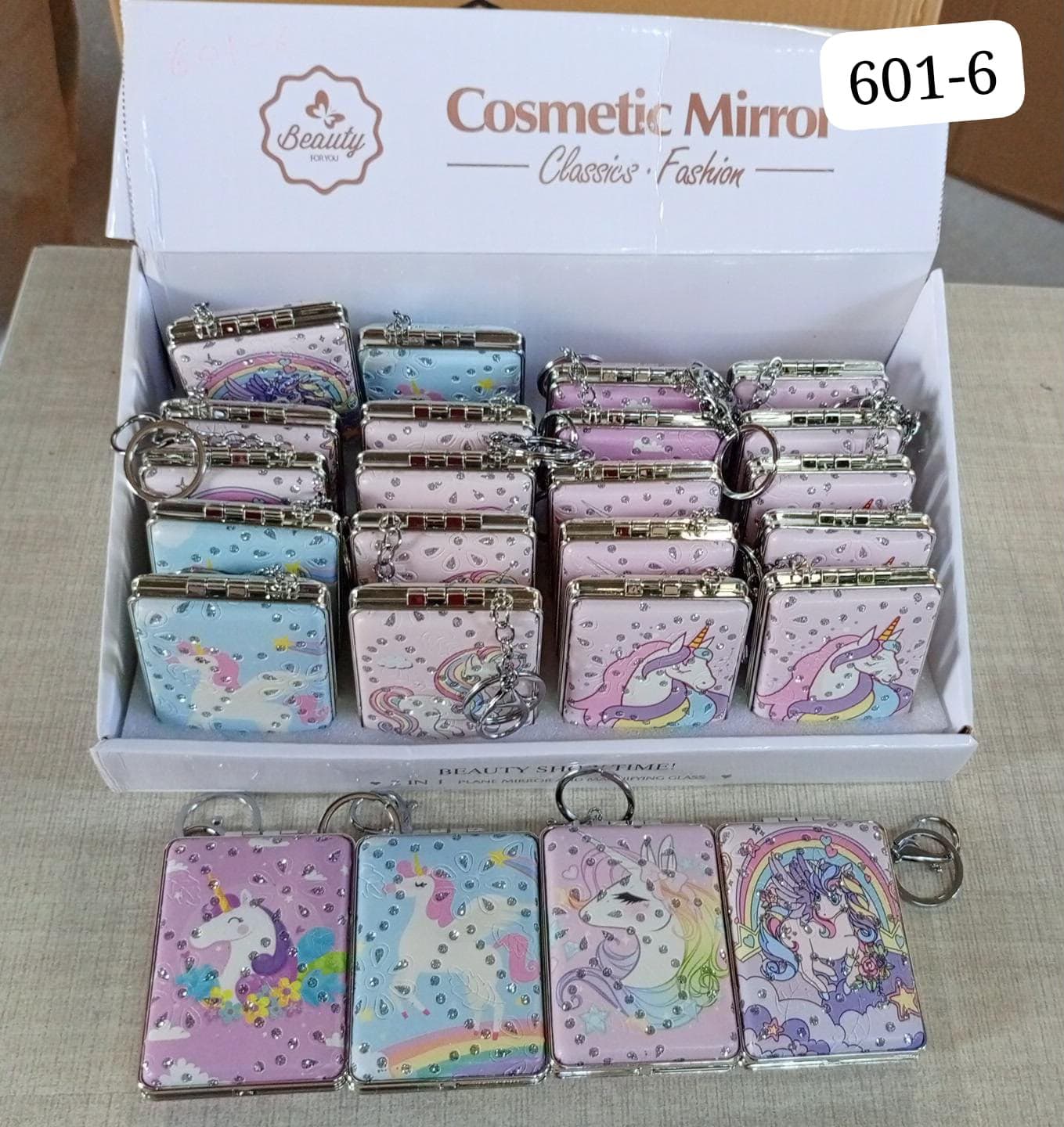 MIRROR UNICORN KEYCHAIN 601-6