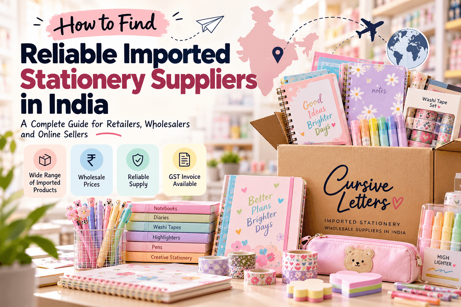 How to Find Reliable Imported Stationery Suppliers in India